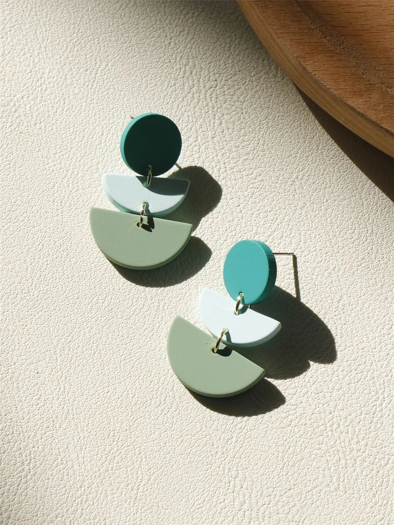 Earrings - Colour Block Drop Assorted Colours