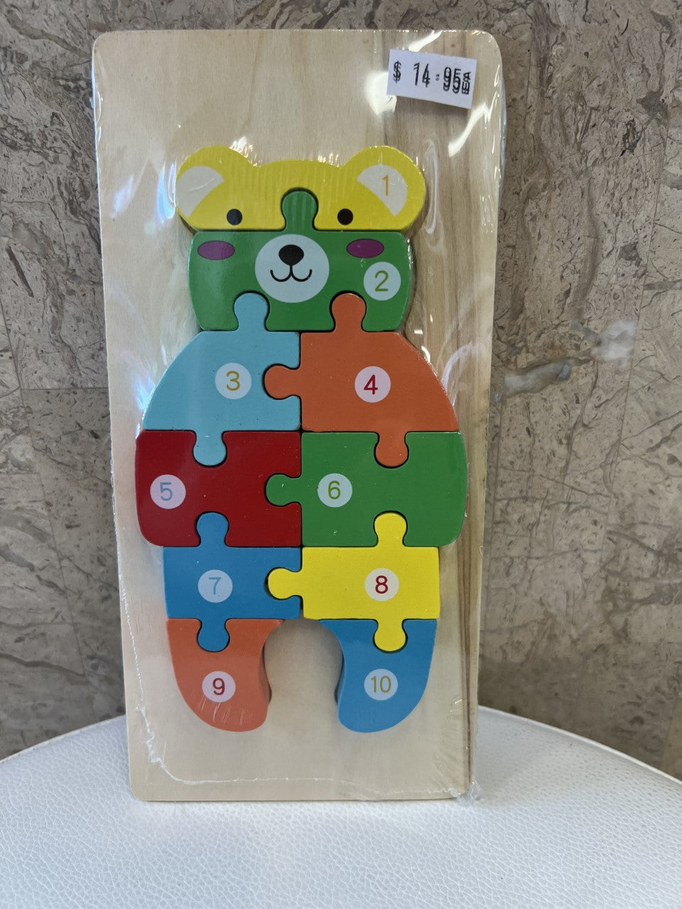 Toys - Montessori Wooden Puzzles Assorted Animals