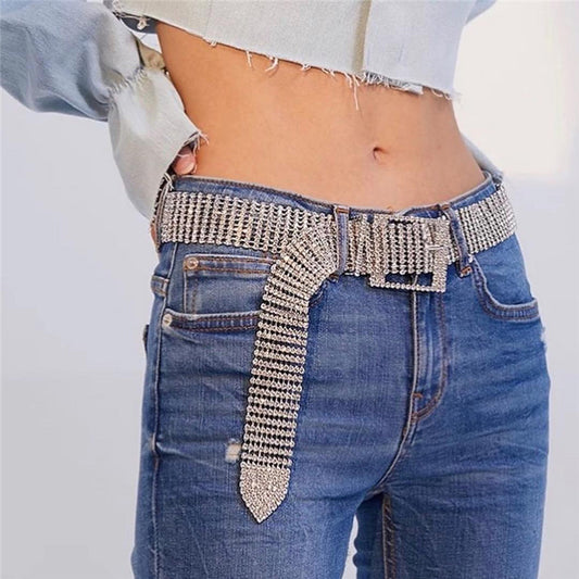 BLING Diamante Waist Belt