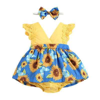 Baby Girl Clothes Print Romper