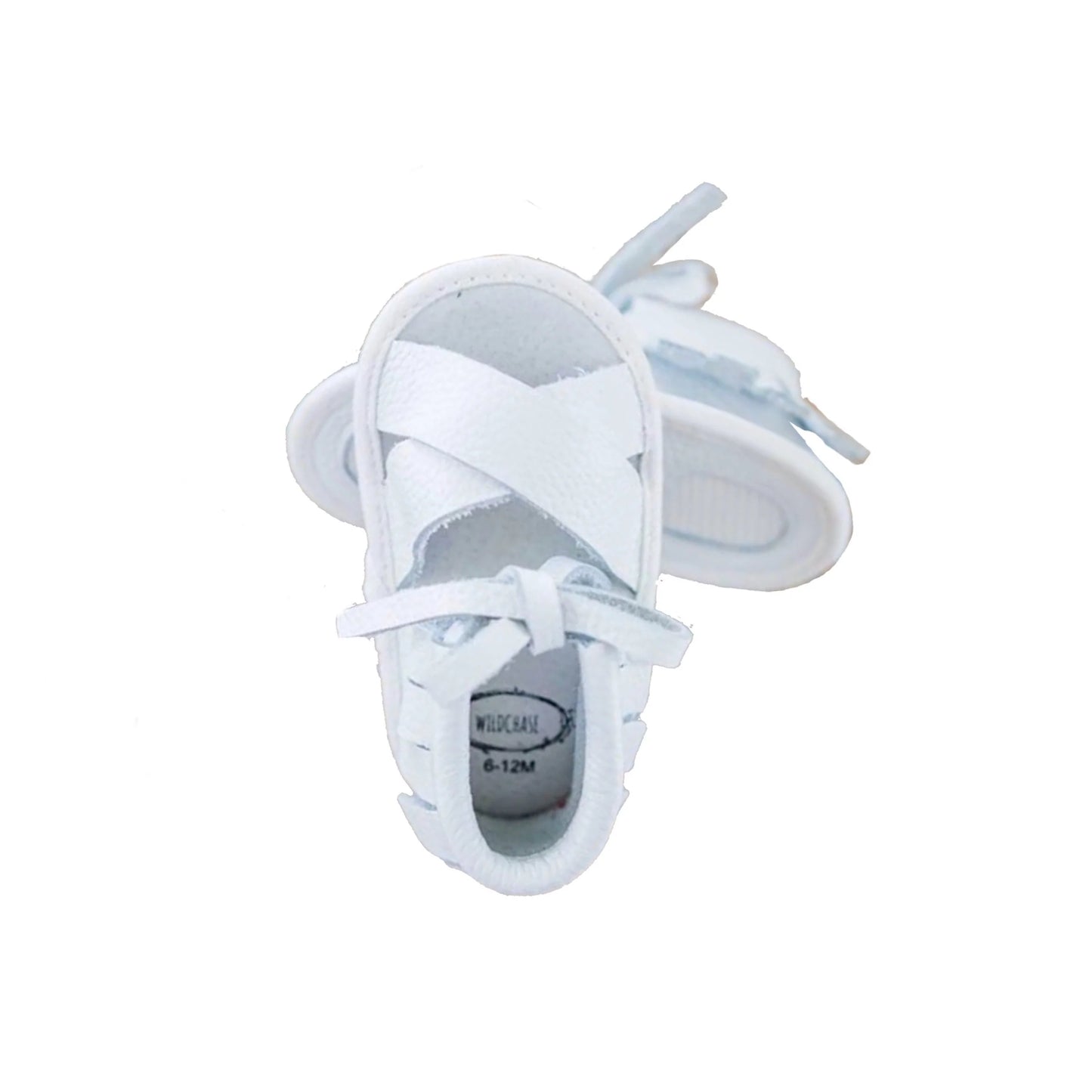 Baby Leather Boho Sandals White or Pink