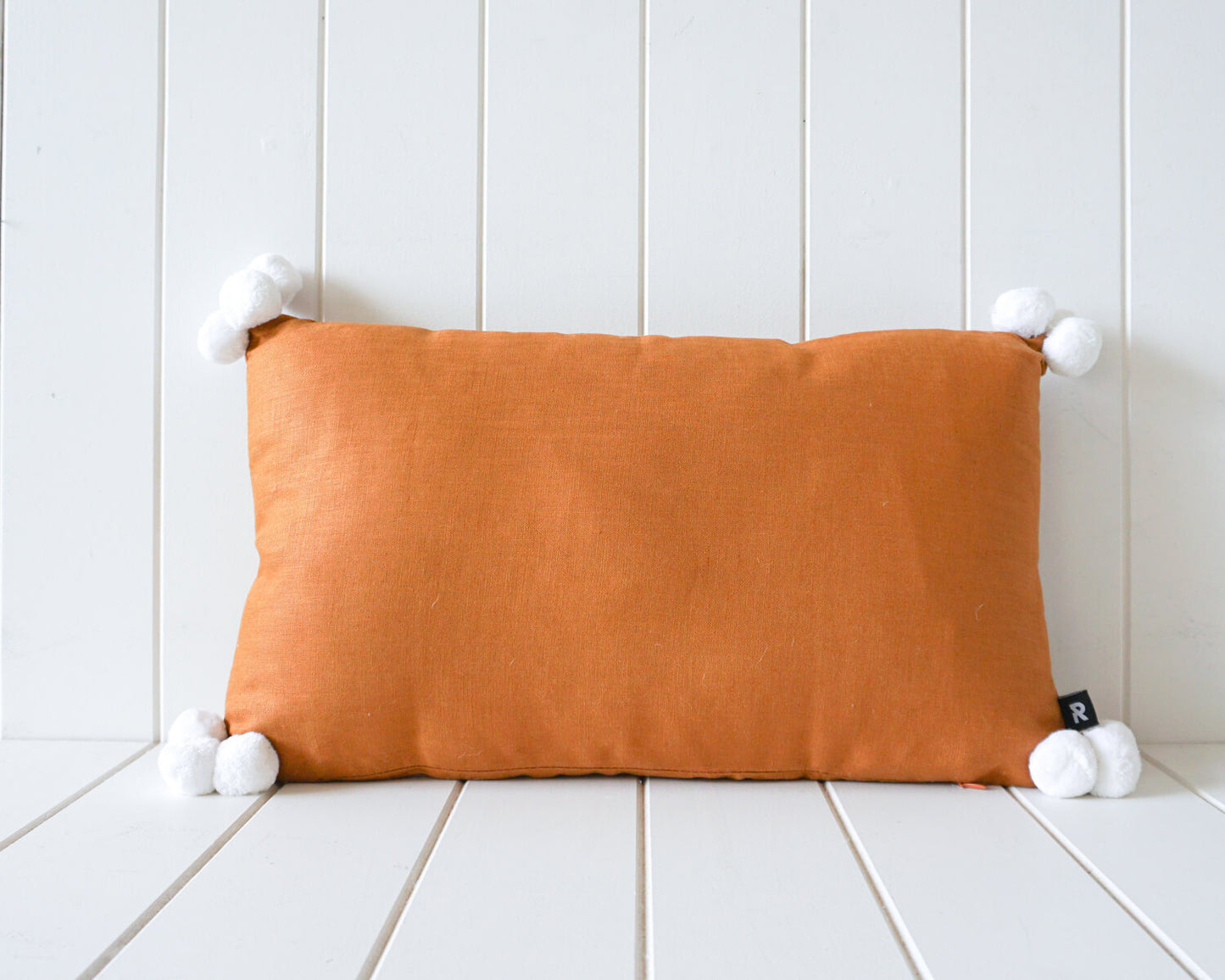 Indoor Cushion - Linen Pom Pom ~ 50x30