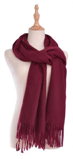 Cashmere-Scarf-Burgundy