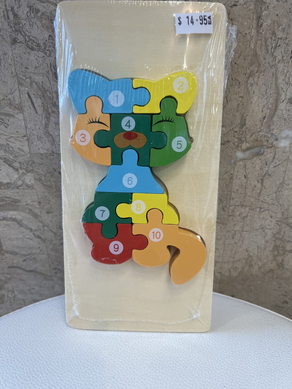 Toys - Montessori Wooden Puzzles Assorted Animals