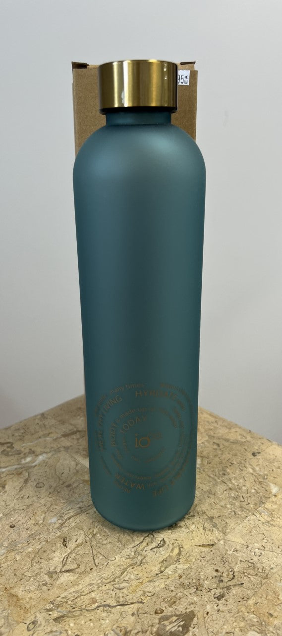 Frosted Water Bottle with Daily Hydration Goals