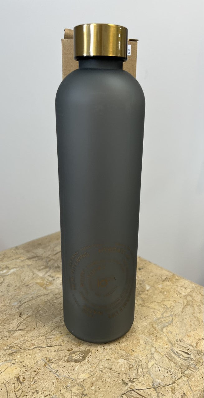 Frosted Water Bottle with Daily Hydration Goals