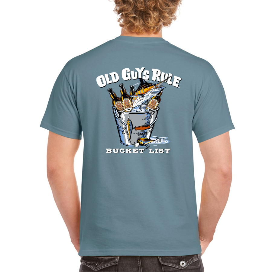 Old Guys Rule - Bucket List, Short Sleeve T-shirt