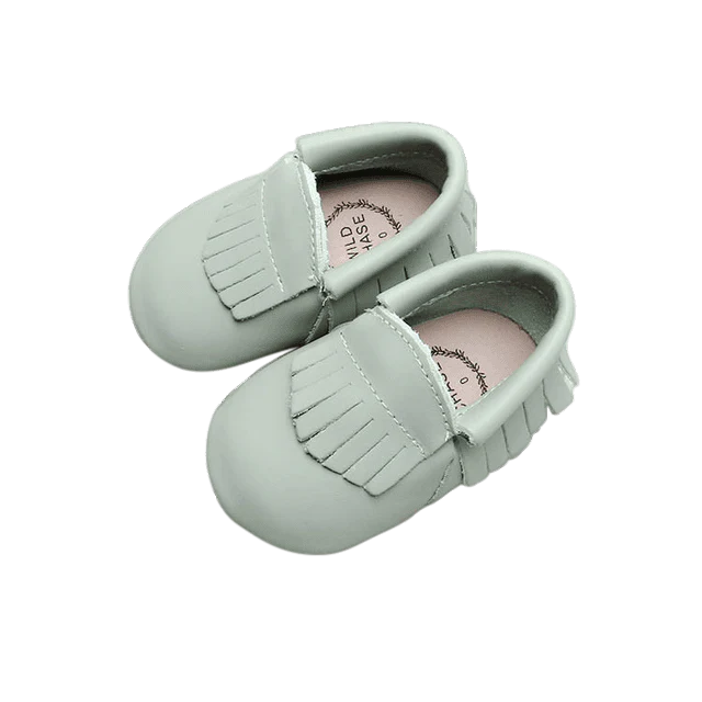 Baby Leather Moccasin Frill - Array of Colours