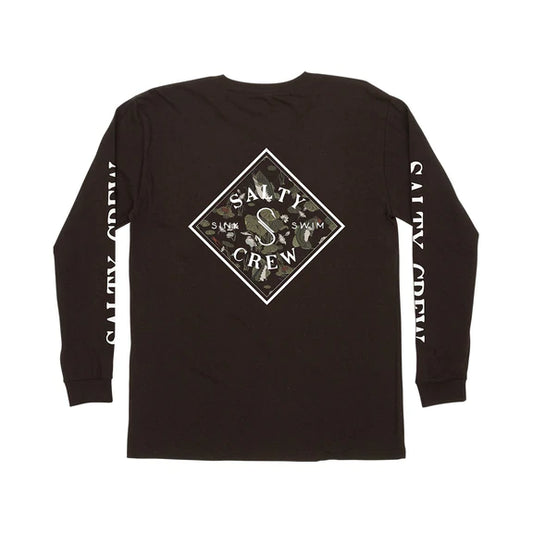SALTY CREW ~ Tippet Refuge Boys Long Sleeve Tee (Black)