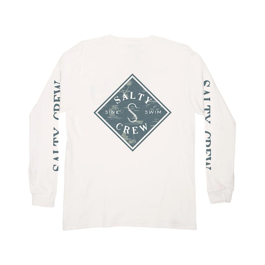 SALTY CREW ~ Tippet Refuge Boys Long Sleeve Tee (White)