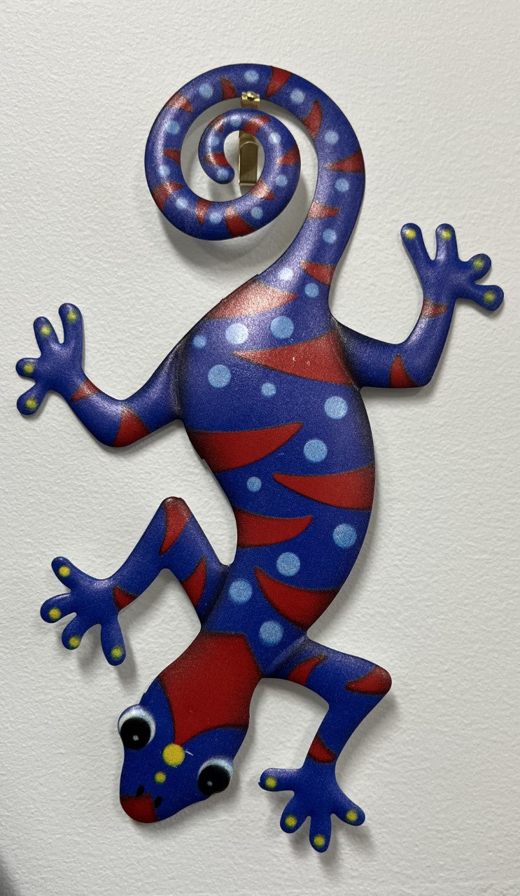 Iron Art Gecko Ornaments Metal Lizard Art Sculpture