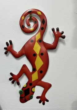 Iron Art Gecko Ornaments Metal Lizard Art Sculpture