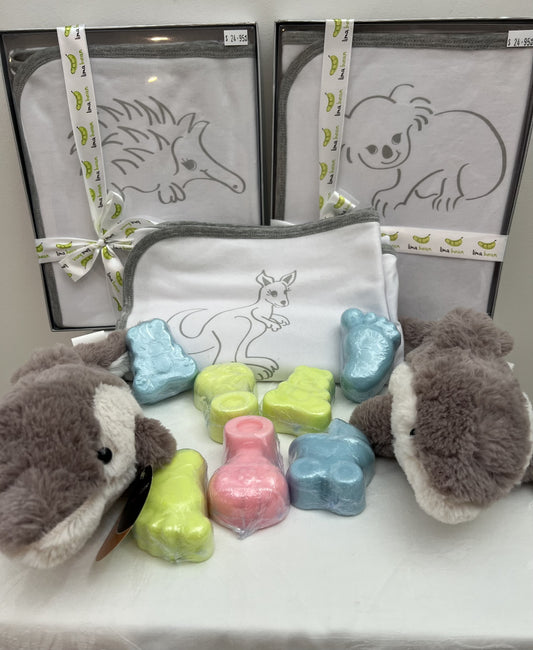 Bundle - Baby Blanket, Goat Soap & Dolphin
