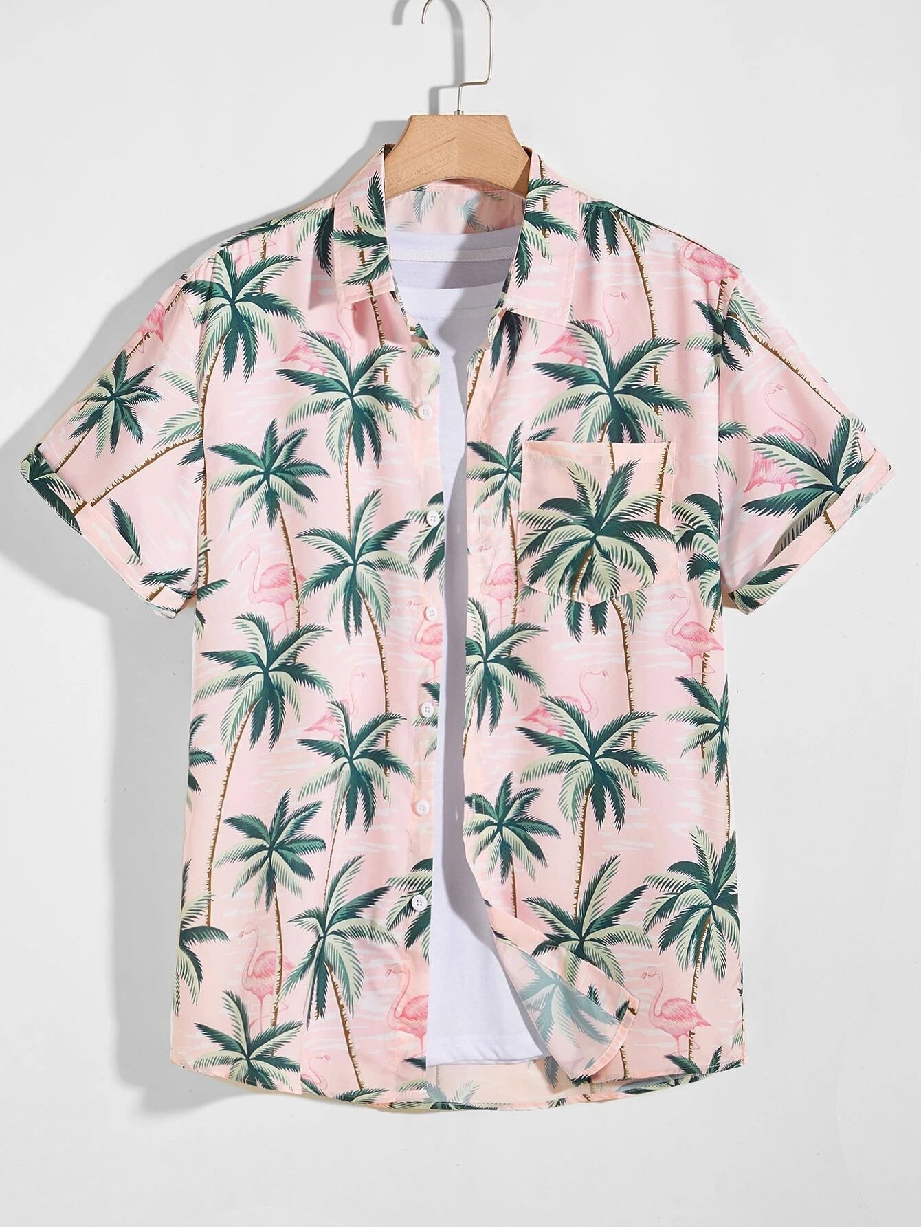 Hawaiian Shirt - Flamingo