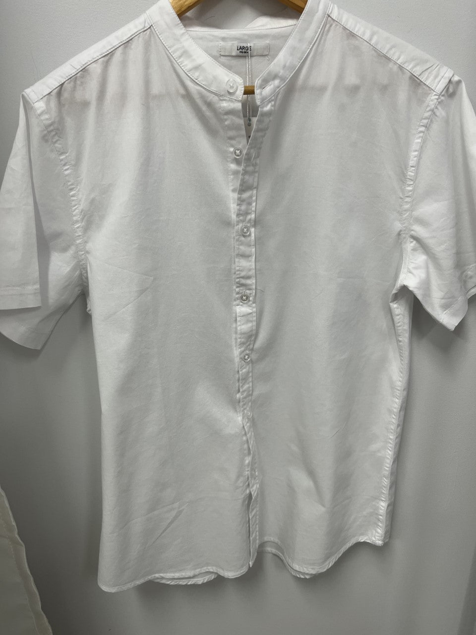 Short Sleeved Shirt - Grandpa Collar