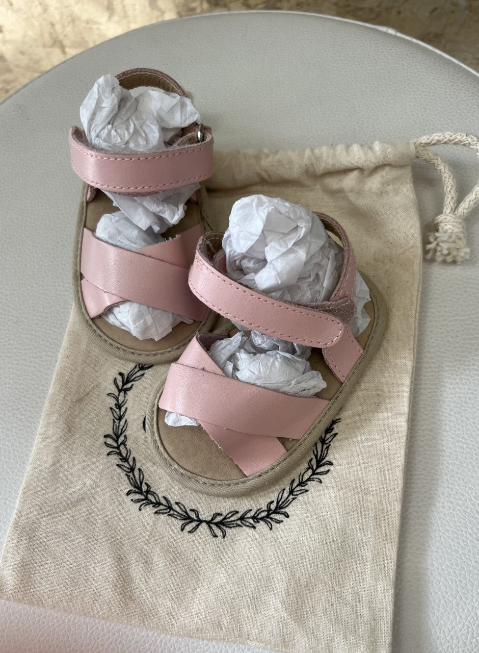 Baby Leather Sandals White, Pink or Tan