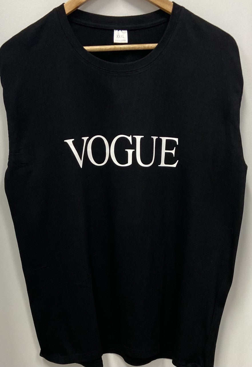 VOGUE T-Shirt White or Gold