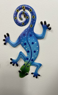 Iron Art Gecko Ornaments Metal Lizard Art Sculpture